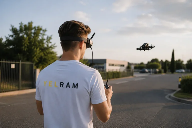 Prise de vue drone professionnelle et sécurisée par Yelram