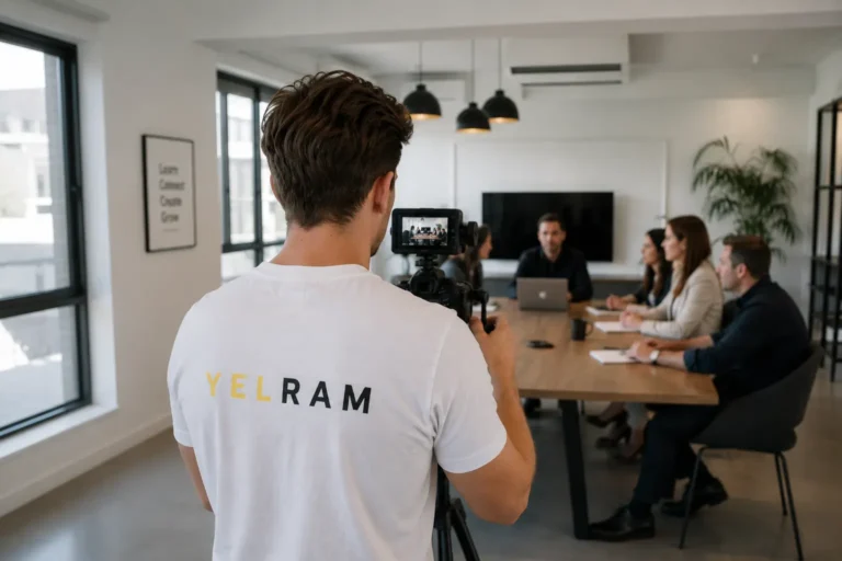Tournage d’une vidéo d’entreprise en réunion par Yelram