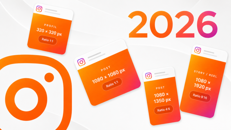 Format instagram 2026 : toutes les tailles et dimensions à utiliser