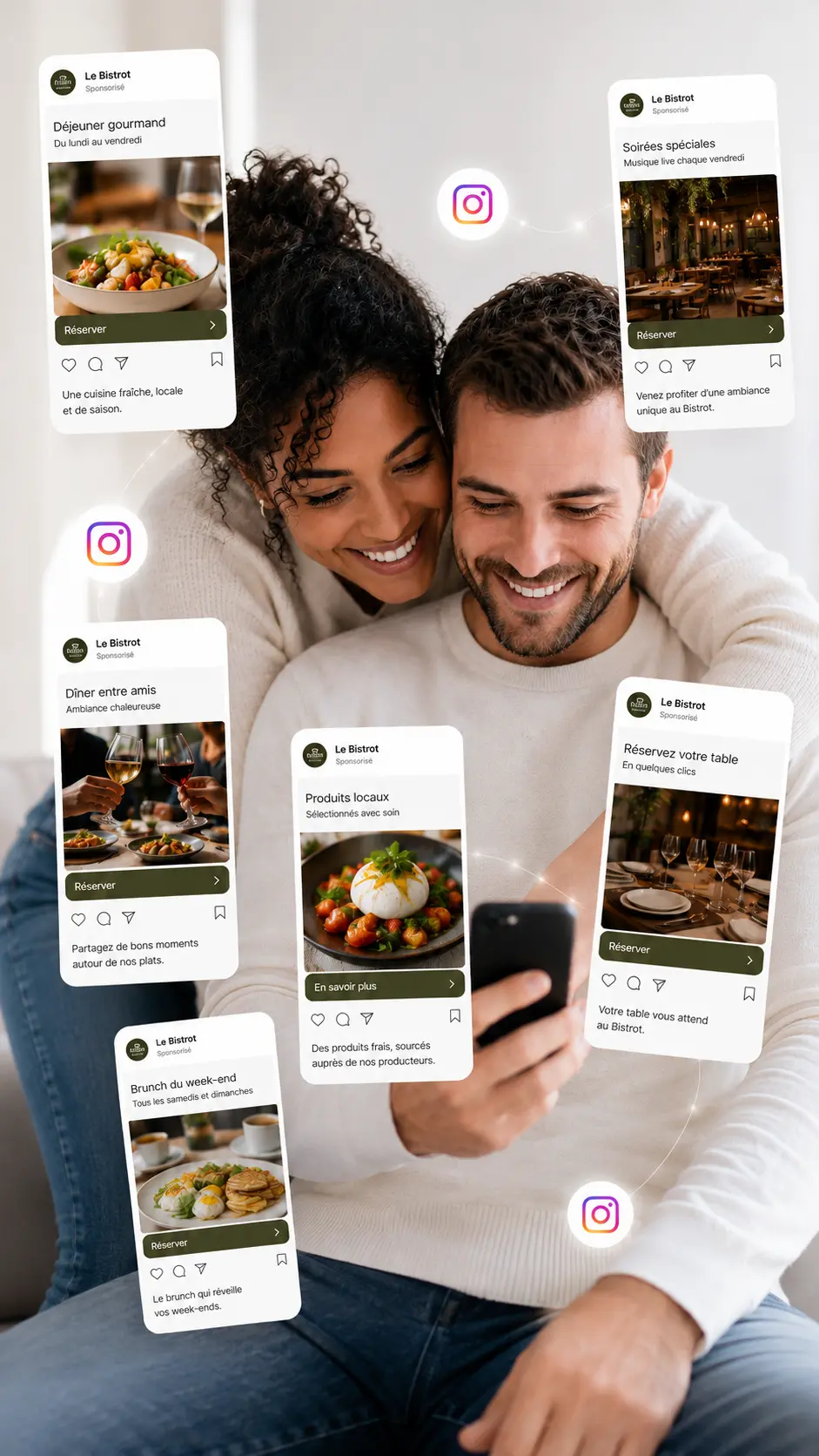 Campagnes Instagram Ads : accompagnement sur mesure par Yelram