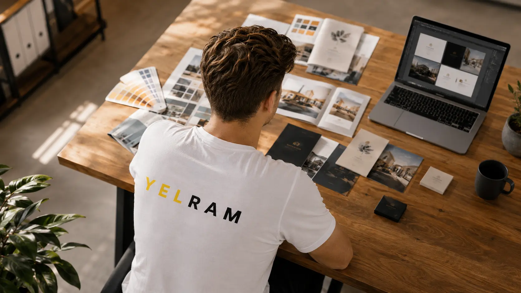 Studio graphique Yelram à Liège : création d'identité de marque