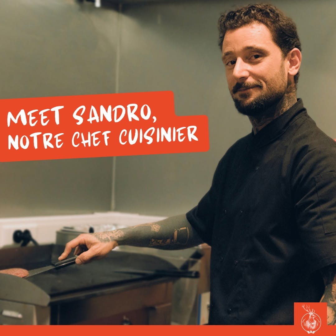 Portrait de Sandro, chef cuisinier du Hunter, publication Yelram