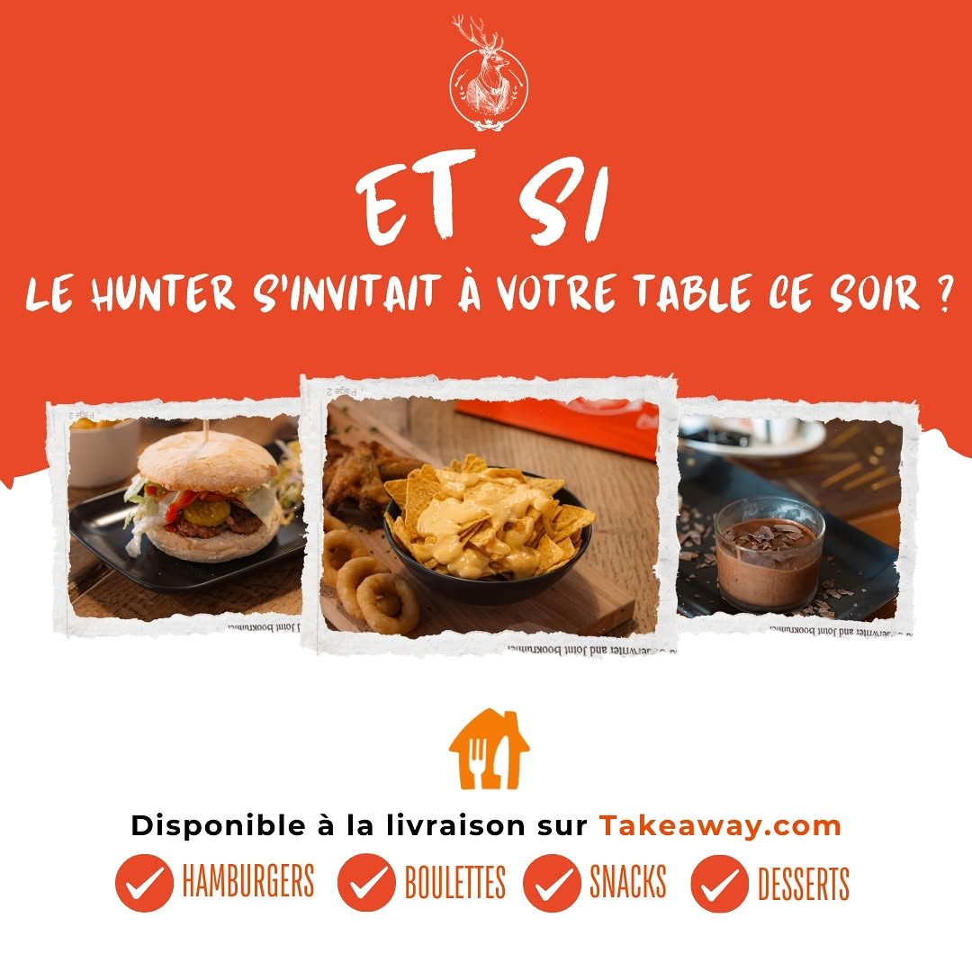 Visuel takeaway The Hunter, campagne de commandes &agrave; emporter