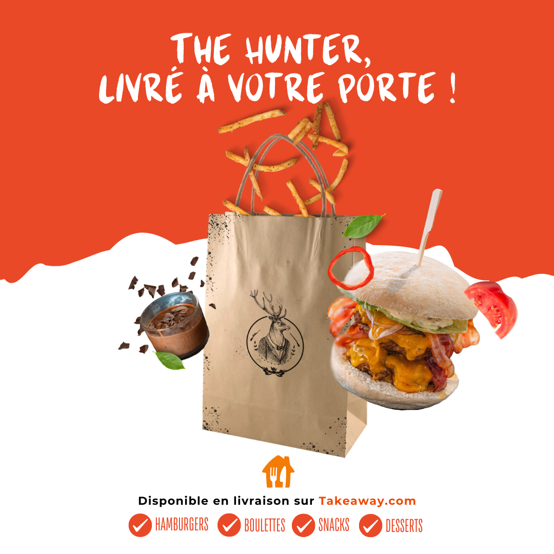 Publicit&eacute; The Hunter livr&eacute; &agrave; votre porte, campagne takeaway par Yelram